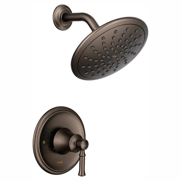 MOEN Dartmoor Posi-Temp Rain Shower Single-Handle Shower Only Faucet Trim Kit in Oil Rubbed Bronze (Valve Not Included)