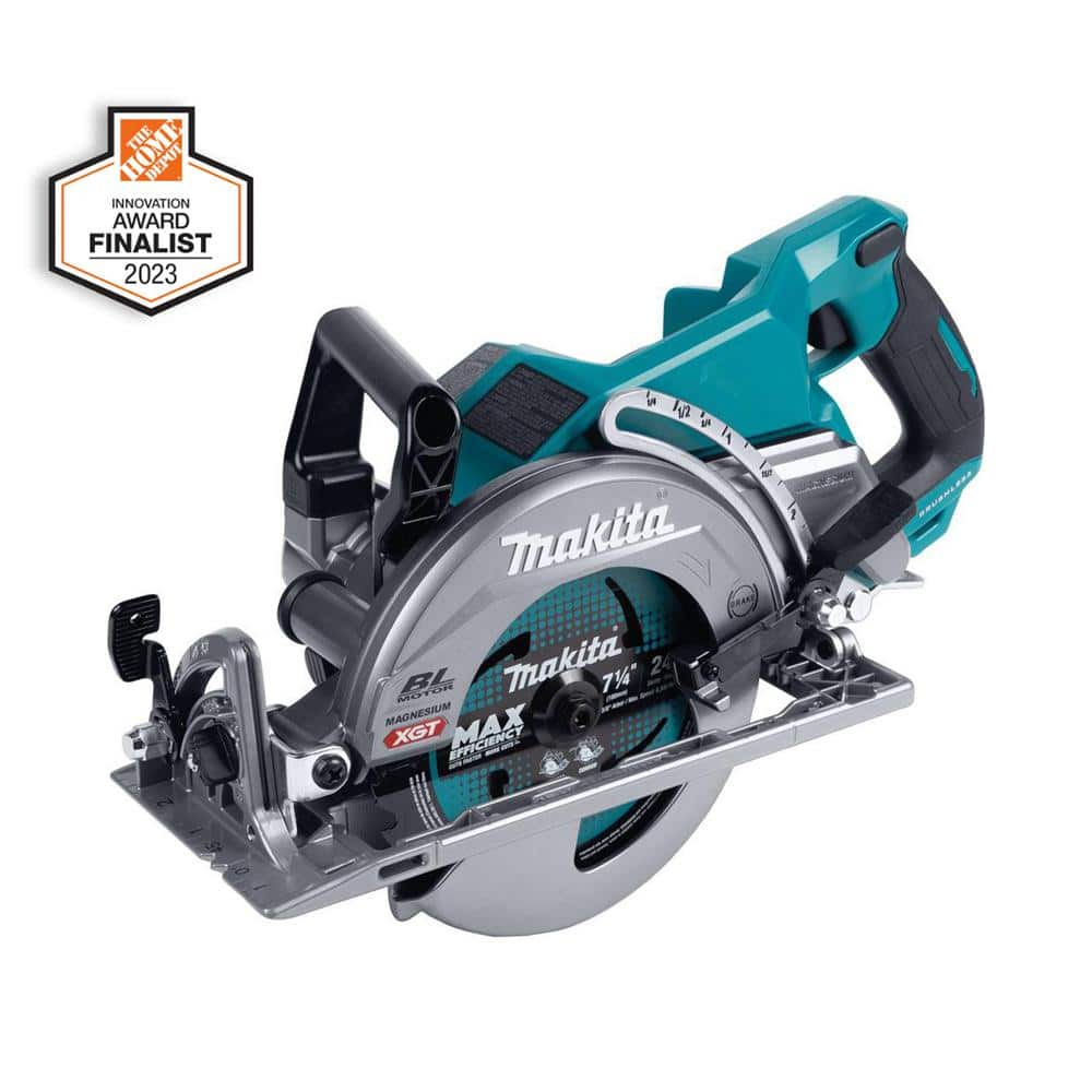 Makita 40V Max XGT Brushless Cordless Rear Handle 7-1/4 in. Circular Saw  (Tool Only) GSR01Z - The Home Depot