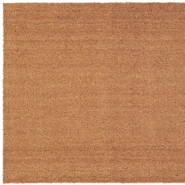 HomeRoots Brown 72 in. x 36 in. Coir Non-Slip Indoor/Outdoor Door Mat