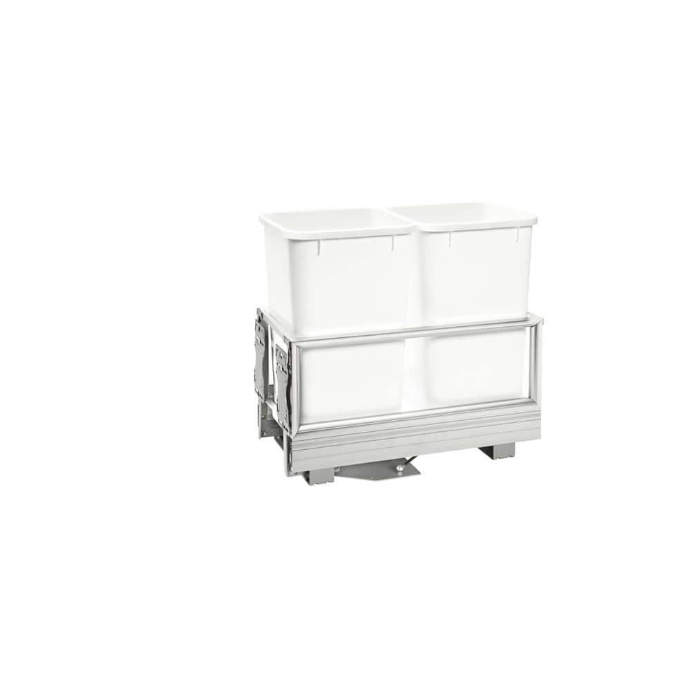 Rev-A-Shelf Double 27 Quart Pull-Out Waste Containers 5349-1527DM-2