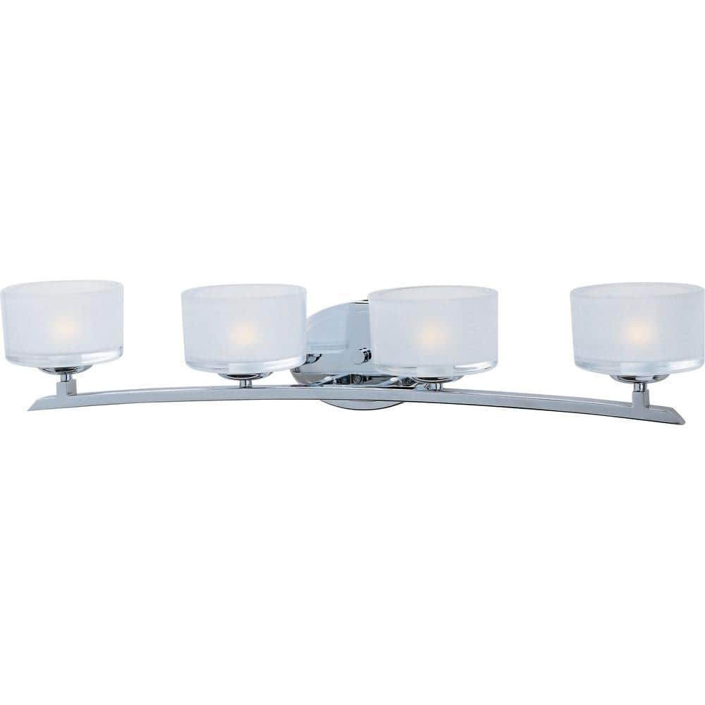 Elle 4-Light Polished Chrome Bath Vanity Light price history on PriceWatchPro