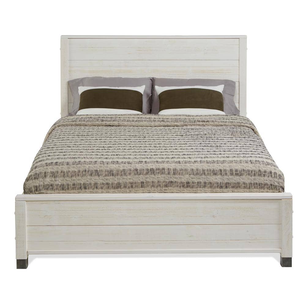 Baja Pine Wood King Platform Bed with Solid Wood Frame