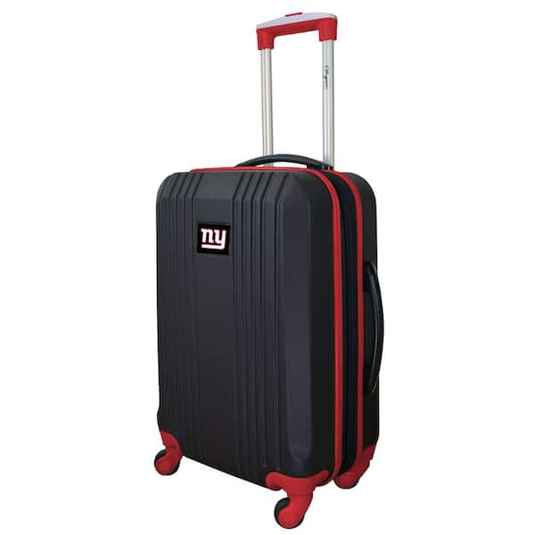Denco NFL New York Giants Red 21 in. Hardcase 2-Tone Luggage Carry-On Spinner Suitcase