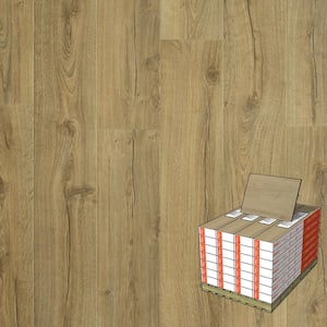 Outlast+ Vienna Oak 12 mm T x 7.4 in. W Waterproof Laminate Wood Flooring (549.6 sqft/pallet)