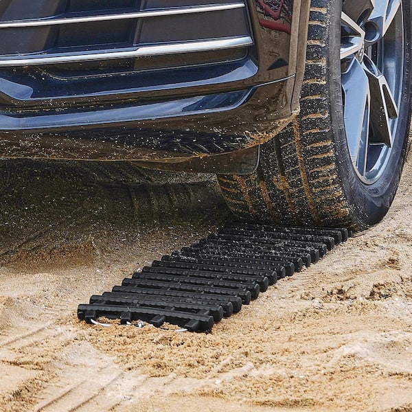 7 TON Traction Boards with TPR Material, Recovery Boards for Off-road Vehicles/Cars/Pickups, Pair Tire Traction Mats