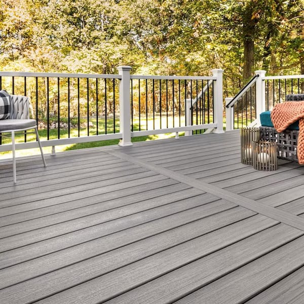 Enhance Naturals 1 in. x 6 in. x 12 ft. Rocky Harbor Grooved Edge Composite Deck Board