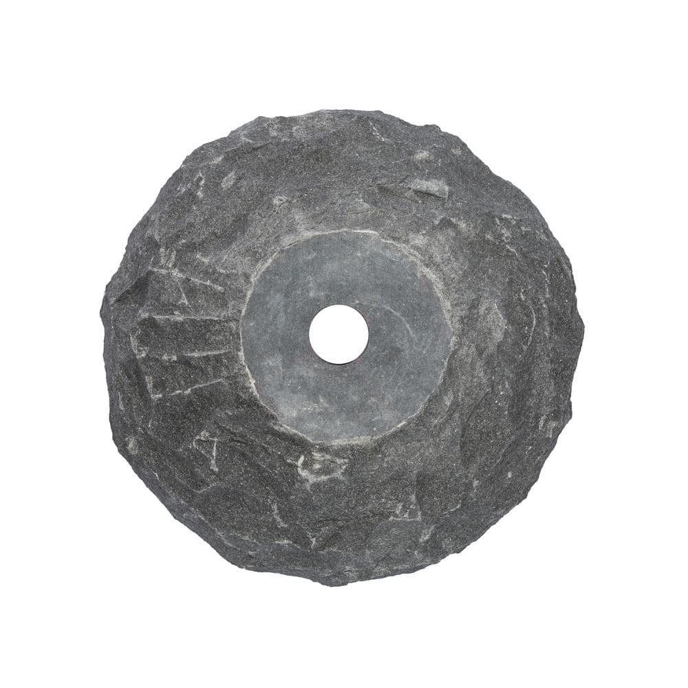 Eden Black and Gray Stone Circular Bathroom Sink
