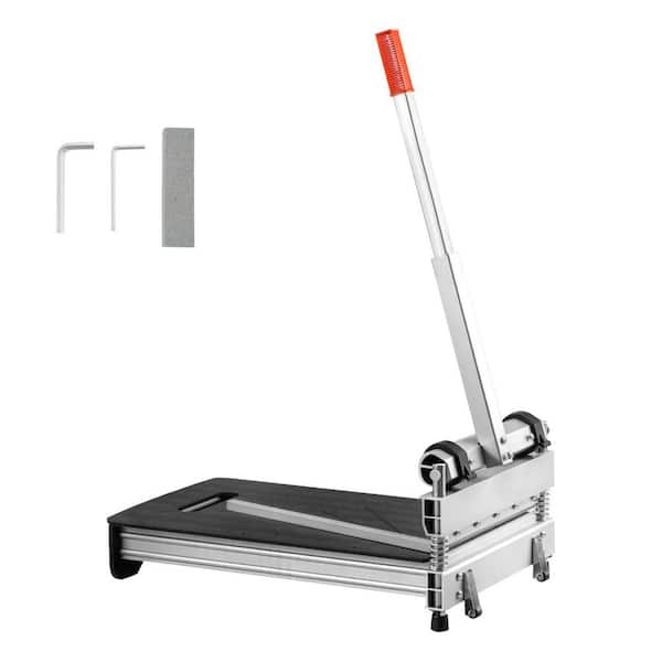 13 in. Vinyl Tile Cutter with D2 Steel Blade and Heavy-Duty 12 mm Cutting, Telescoping Handle, for LVT VCT SPC LVP WPC