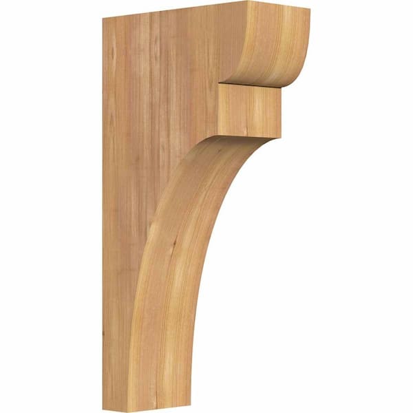 Ekena Millwork 5-1/2 in. x 12 in. x 24 in. Western Red Cedar Yorktown Smooth Corbel