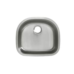 Toulouse 23-5/8 in. x 21 in. Stainless Steel, Single Basin, Undermount Kitchen Sink