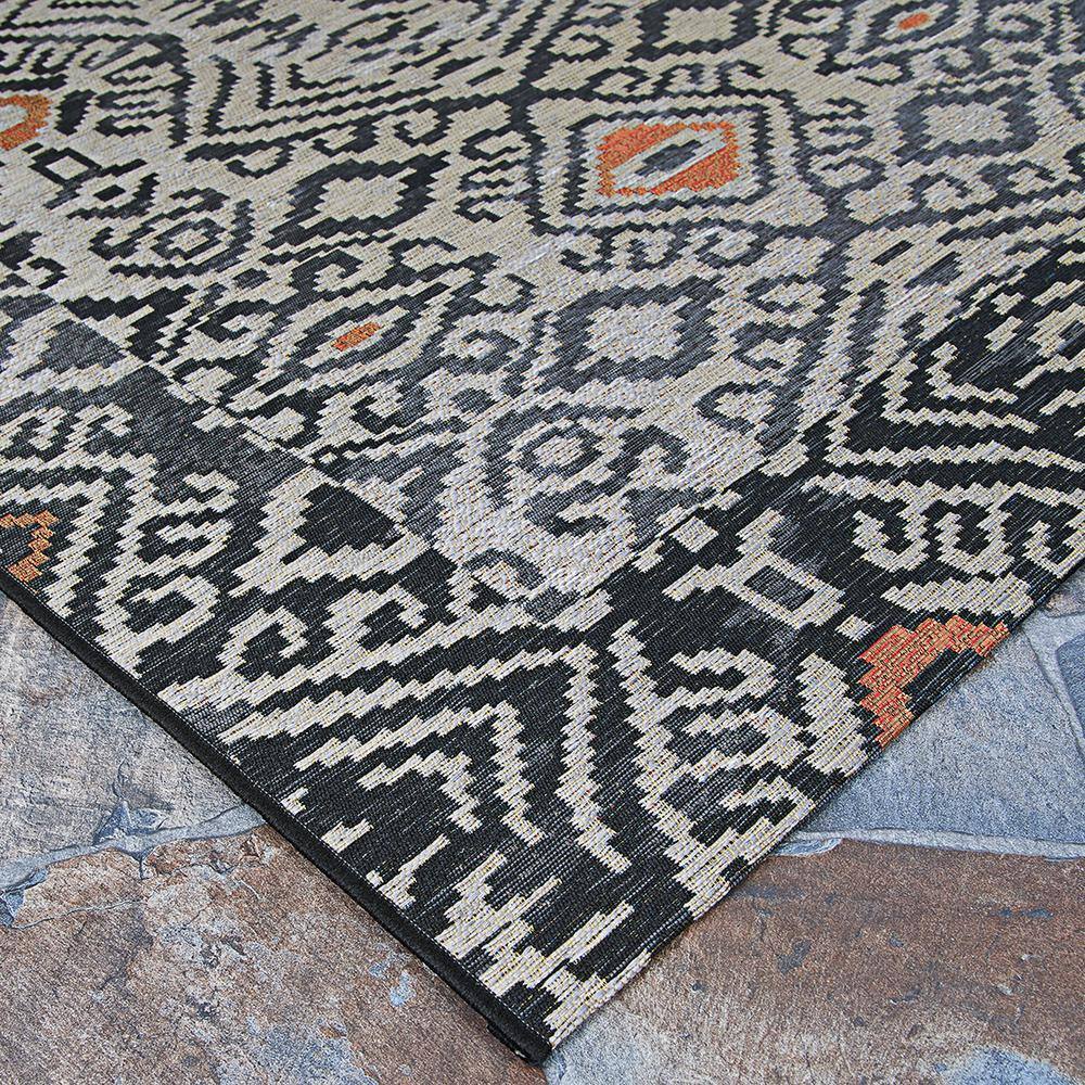 Dolce Smoke Gray Easy-Care Indoor/Outdoor Area Rug, 2'3" x 3'11"