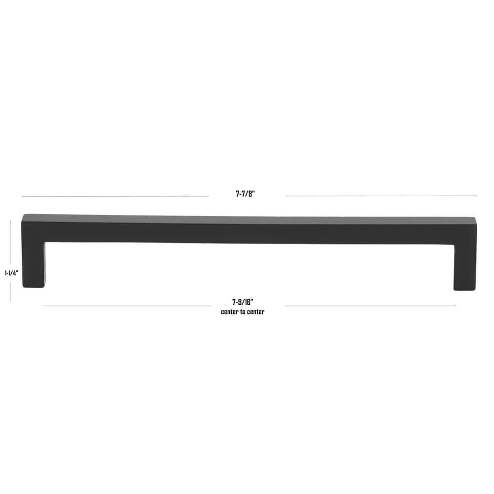 Matte Black Steel Modern Cabinet Drawer Bar Pull