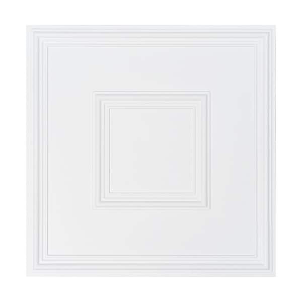 Ceiling Tiles, 12-Pack 24 in. x 24 in., Drop Ceiling Tiles Premium PVC Sheet (48 sq. ft.)