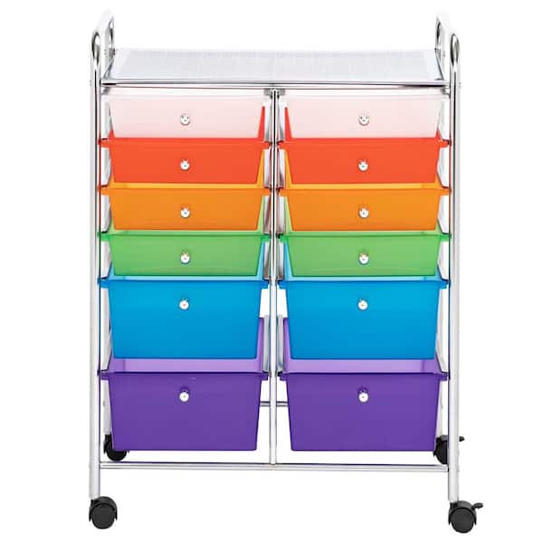 Simply Tidy Multicolor 12 Drawer Rolling Cart