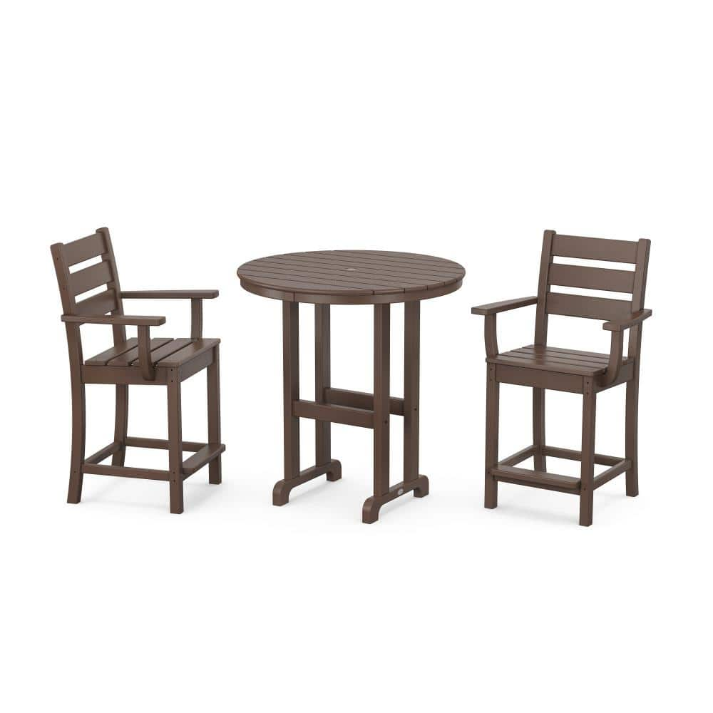 Reviews for POLYWOOD Grant Park Mahogany 3-Piece HDPE Plastic Farmhouse ...