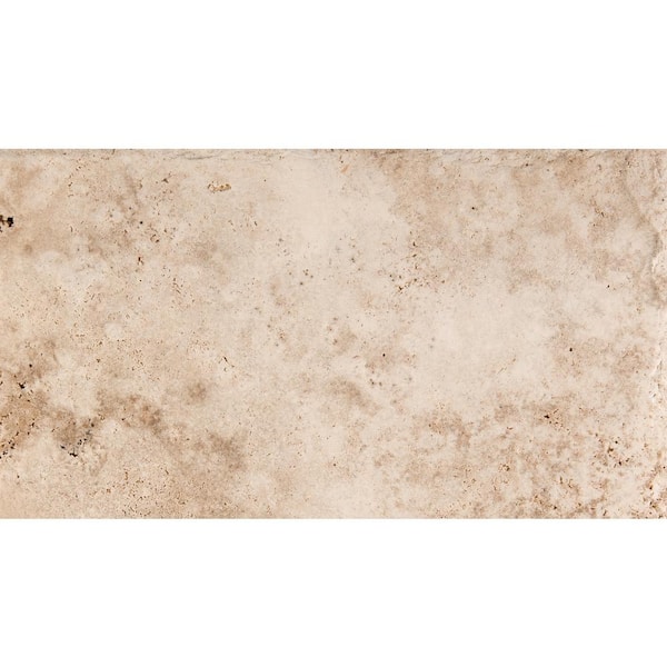 EMSER TILE Trav Chiseled Vanilla Coffee 15.87 in. x 23.66 in. Travertine Floor and Wall Tile