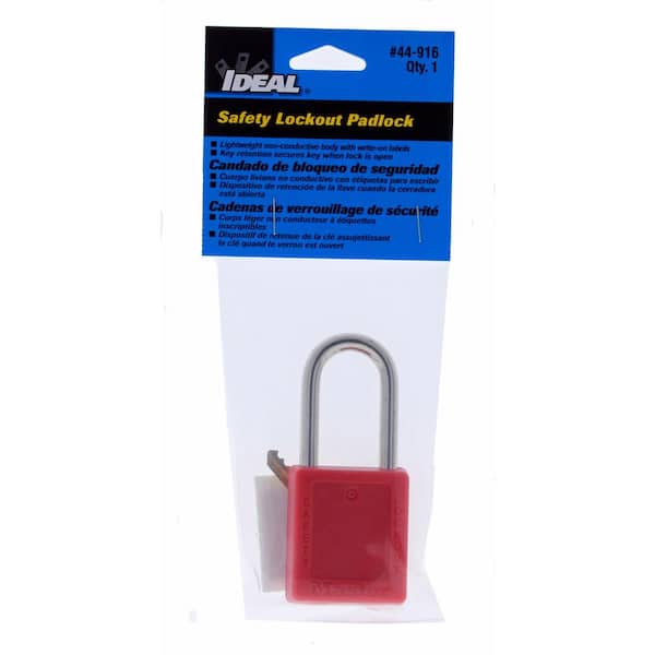 1-1/2 Insulated Shackle OHMOTOR Safety Lockout Padlock 2 Pack Keyed Different 