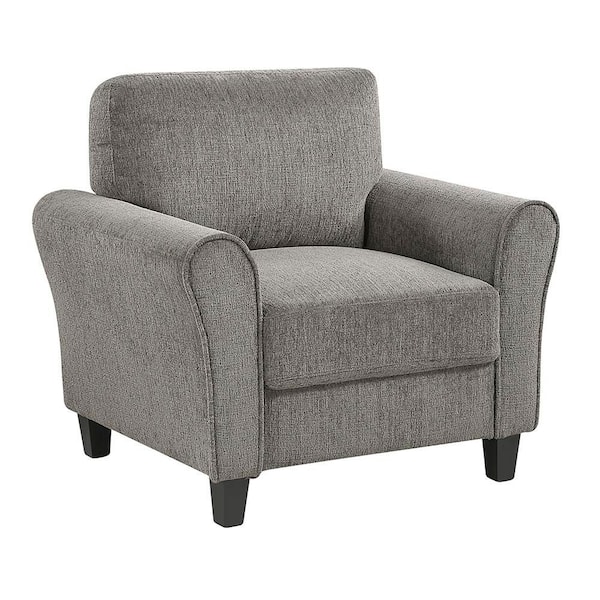 Lazzara Aleron Sand Textured Fabric Arm Chair 9209SN-1 - The Home