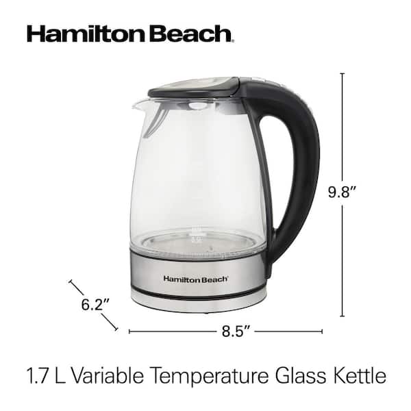 Hamilton Beach 1.7 Liter Electric Kettle Red/Black 40885 - Best Buy