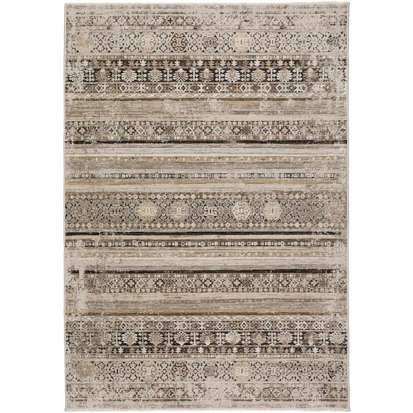 Addison Rugs Nelson Brown 3 ft. 3 in. x 5 ft. 3 in. Vintage Area Rug