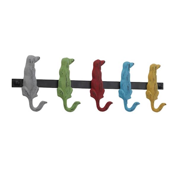 Litton Lane Multi Colored Hangers Wall Hook 55513 The Home Depot