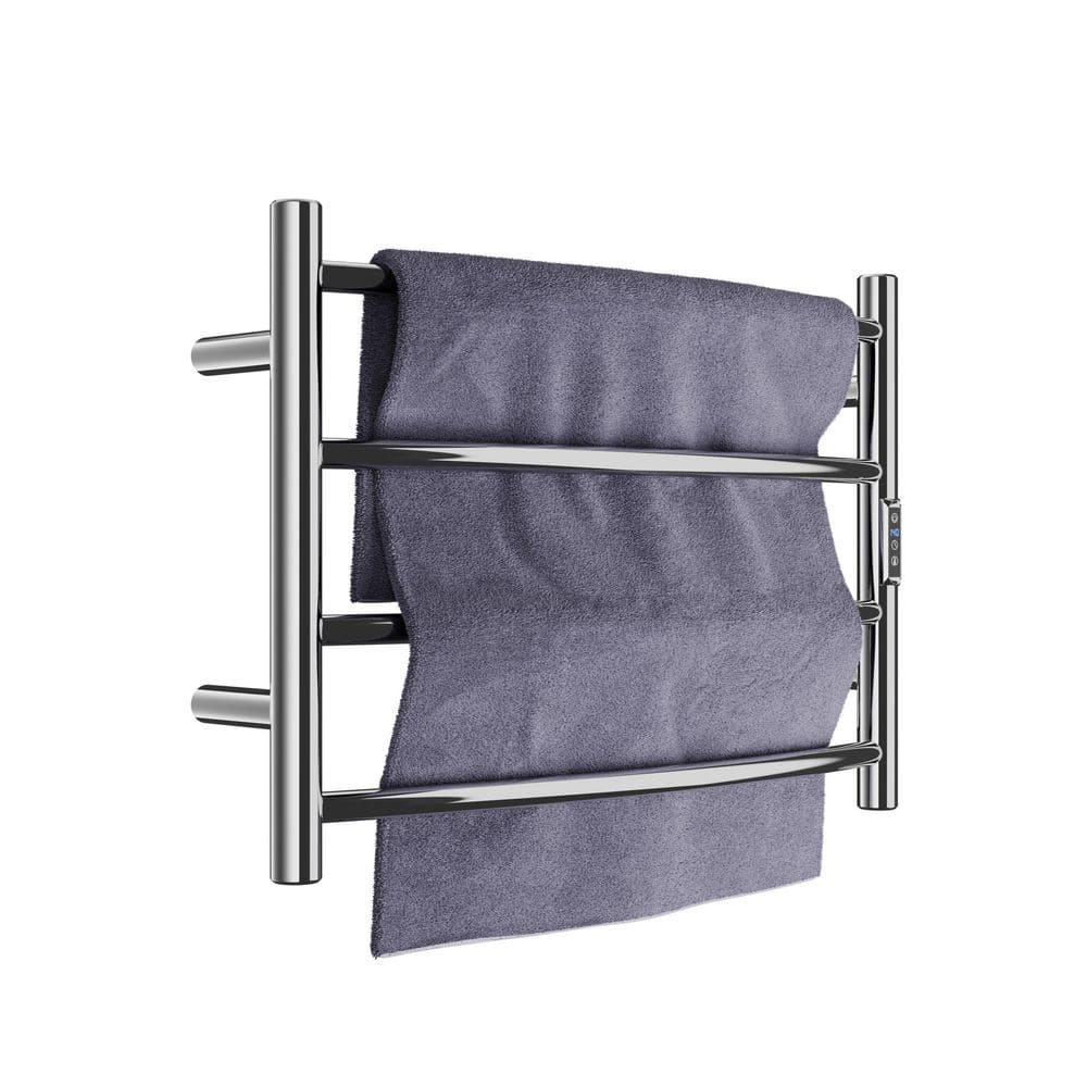 Polished Chrome Stainless Steel Wall Mounted Towel Warmer