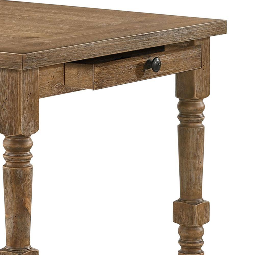 Weathered Oak Counter Height Dining Table