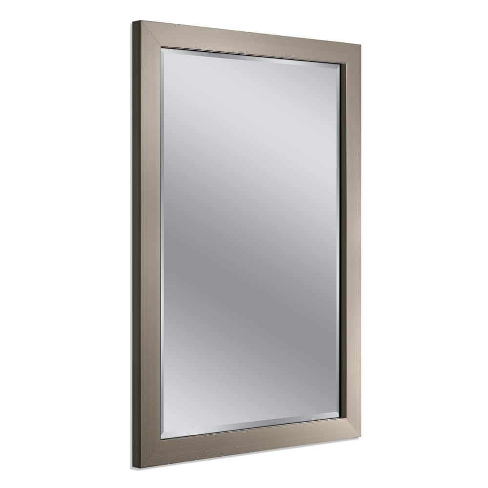 28x20 inch Wall Mirror, Aluminum Mirror with Rectangle Brushed