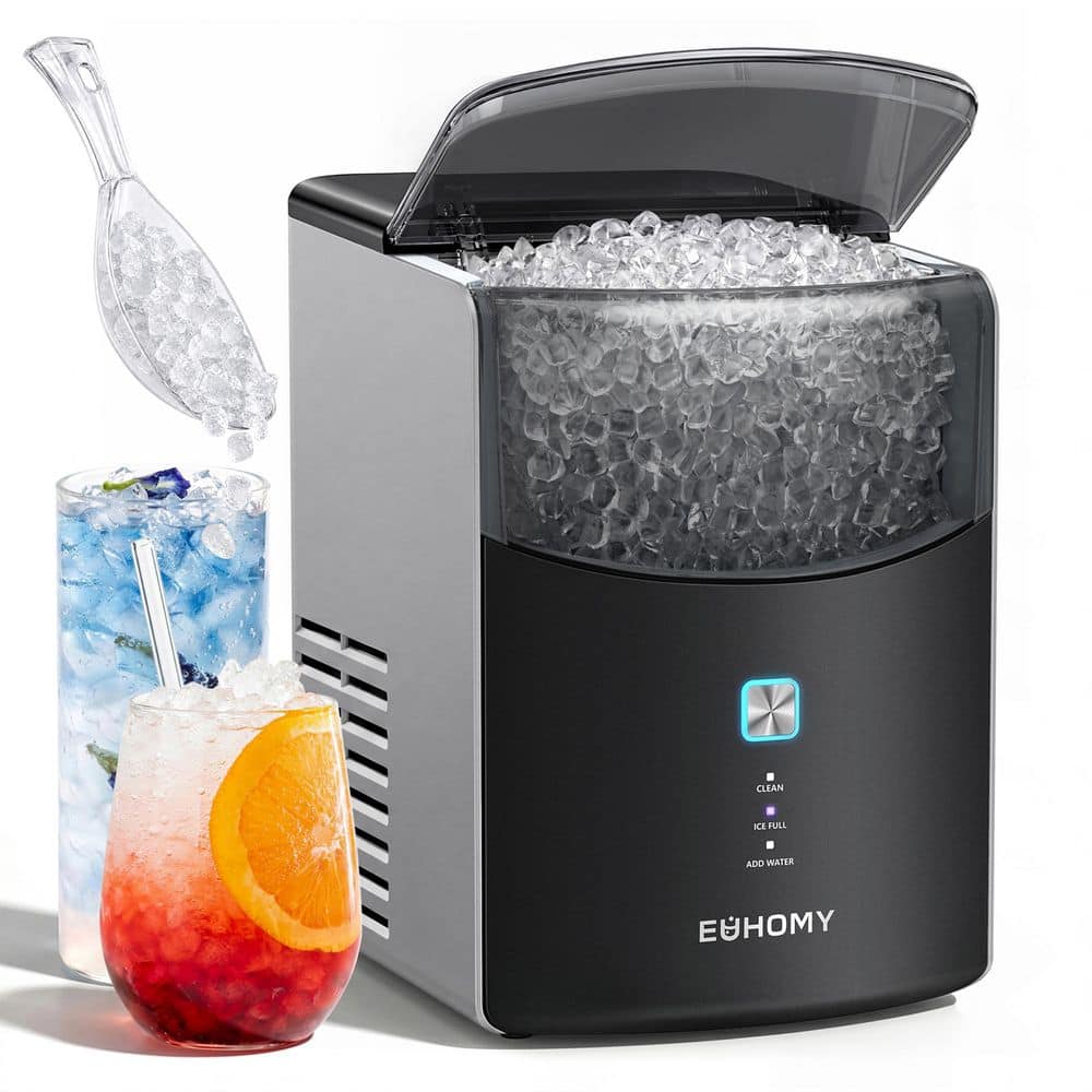 EUHOMY 9.4 in. 26.5lb/24H Bullet Ice Countertop Portable Ice Maker
