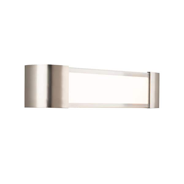 WAC Lighting Melrose 22 in. Brushed Nickel LED Vanity Light Bar and Wall Sconce, 3000K