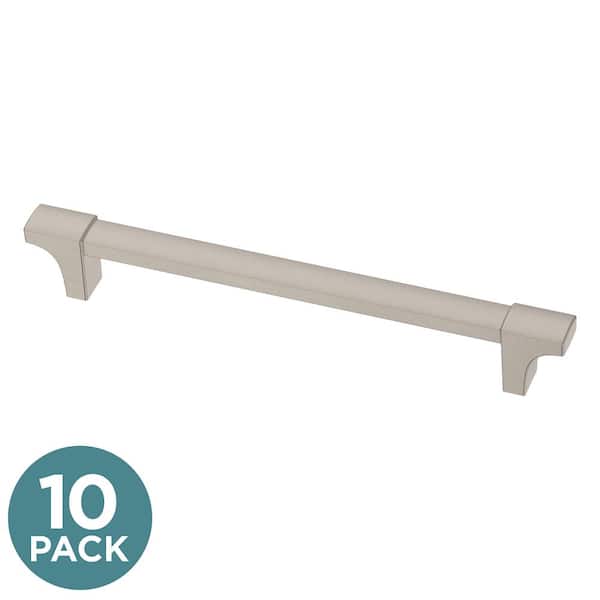 Liberty 10-Pack Modern Track 6-5/16 in. (160 mm) Modern Satin Nickel Cabinet Pulls