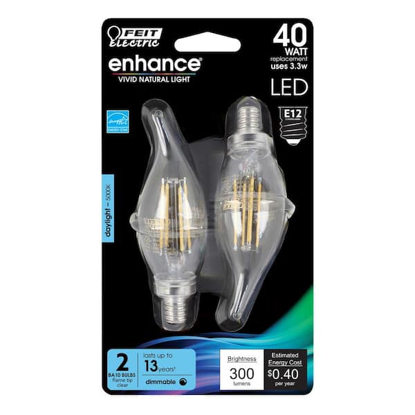 12V Low Wattage A19 Filament LED Light Bulb - 40W Equivalent - 490 Lumens