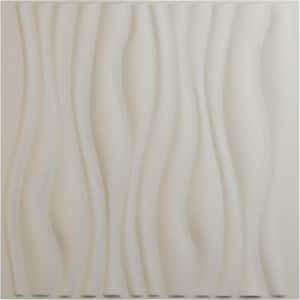 19-5/8-in W x 19-5/8-in H Leandros EnduraWall Decorative 3D Wall Panel Satin Blossom White