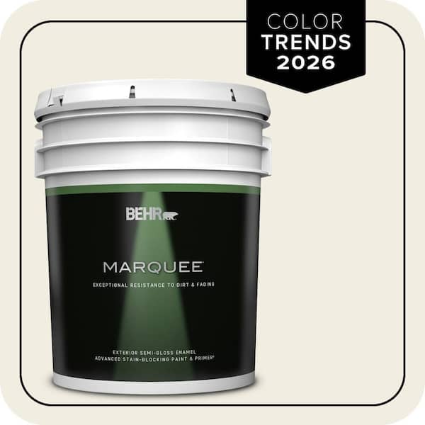 BEHR MARQUEE 5 gal. Designer Collection #DC-003 Blank Canvas Semi-Gloss Enamel Exterior Paint & Primer