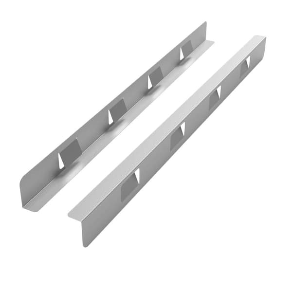 2-Pack 23.2 in. Stove Gap Covers, Stainless Steel Stove Gap Filler, Between Stove and Counter Slide Trim Kit, Silver