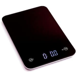 Touch Professional Digital Kitchen Scale (12 lbs. Edition), Tempered Glass in Elegant Black