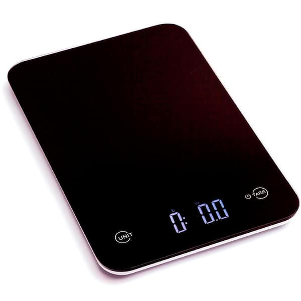Ozeri Touch Professional Digital Kitchen Scale (12 lbs. Edition), Tempered Glass in Elegant Black