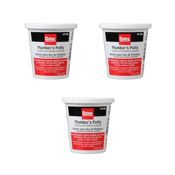 Oatey 14 oz. Plumber's Putty (3-Pack)