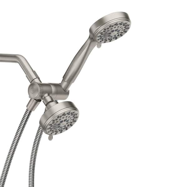 MOEN Ignite 5-Spray Patterns Dual Wall Mount Shower Heads with 2.5 GPM ...