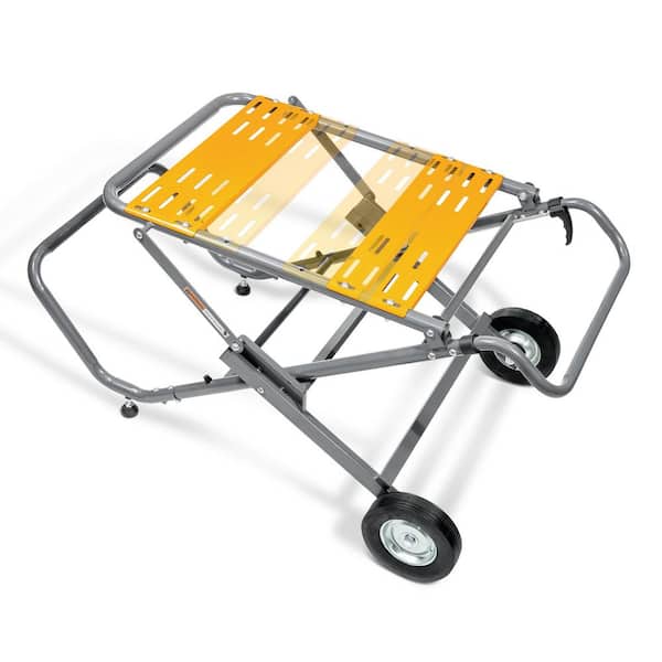 Foldable and Portable Table Saw Stand with Wheels, with 330Lbs Load Capacity, Compatible with Dewalt Table Saw