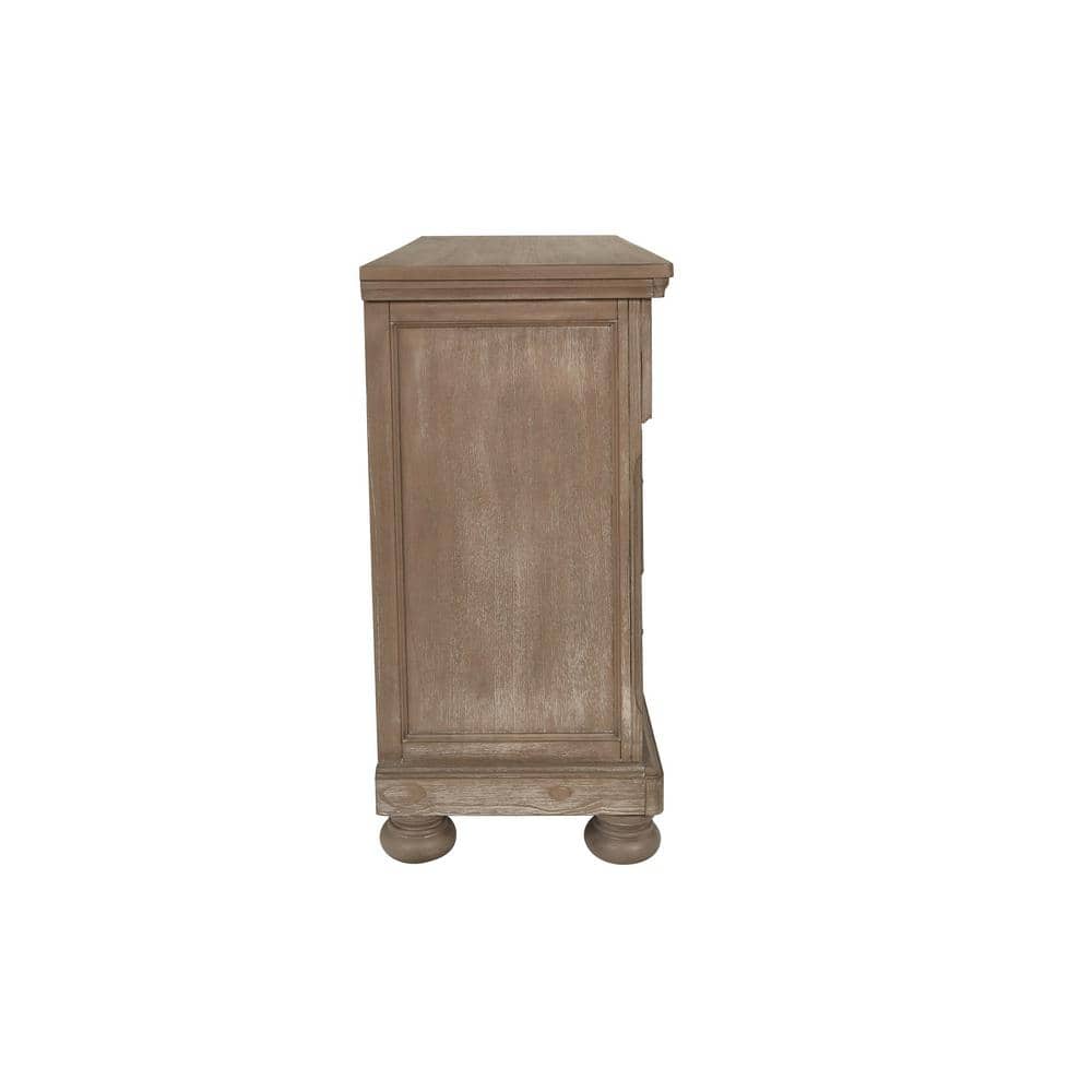 Allegra 45" Brown Wood Media Console with Cabinet