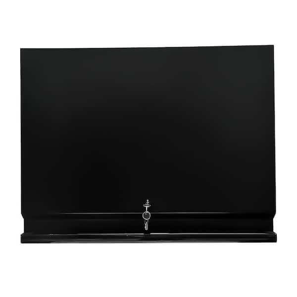 Husky Heavy Duty Welded 28 in. W x 14 in. D x 22 in. H Steel Freestanding Garage Vertical Open Wall Cabinet in Black