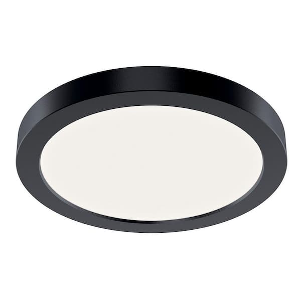 Ara 7.25 in. Round Downlight Integrated LED Recessed Light Trim in Black