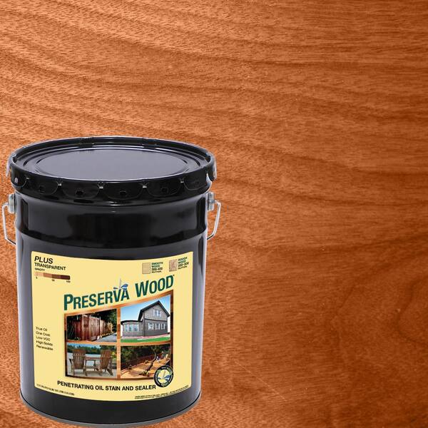 Preserva Wood 5 gal. Oil-Based Plus Penetrating Exterior Stain and Sealer