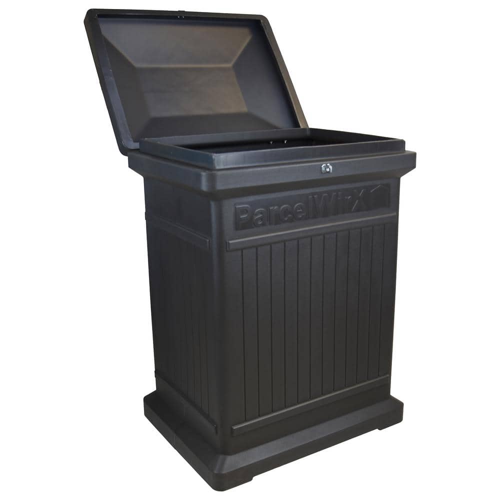 Graphite Large Lockable Plastic Package Delivery Box