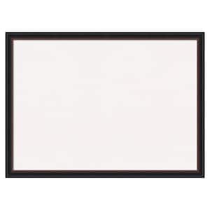 Salon Scoop Red Black Wood White Corkboard 30 in. x 22 in. Bulletin Board Memo Board