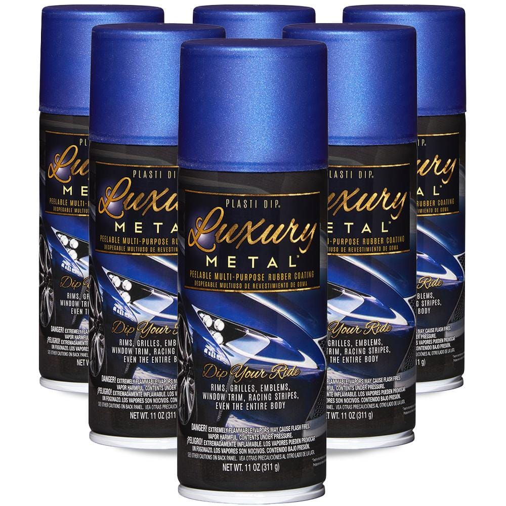 Plasti Dip 11 oz. Luxury Metal Ultrasonic Blue Metallic Spray Paint  (6-pack) 11355-6 - The Home Depot