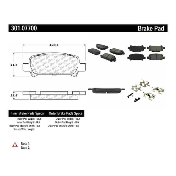 Centric Parts Disc Brake Pad Set
