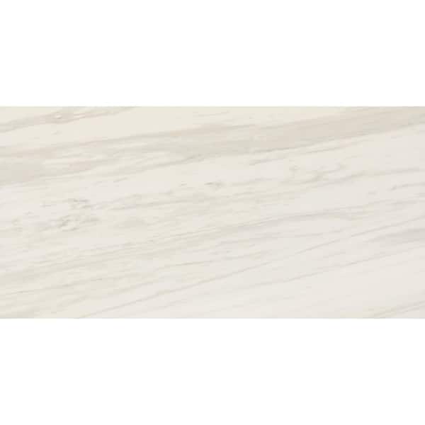 Daltile Perpetuo Timeless White 6 in. x 6 in. Color Body Porcelain Floor and Wall Tile Sample