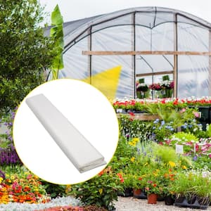 Greenhouse Film 12 ft. x 100 ft. Greenhouse Plastic Sheeting 6 mil Thickness Clear Polyethylene Cover for Gardening